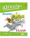 CLAAS Mähdrescher Typ Senator Bild- Bedienungsanleitung & Wartungsanleitung & Bild- Ersatzteilliste & Explosionszeichnungen  - annoligno 806